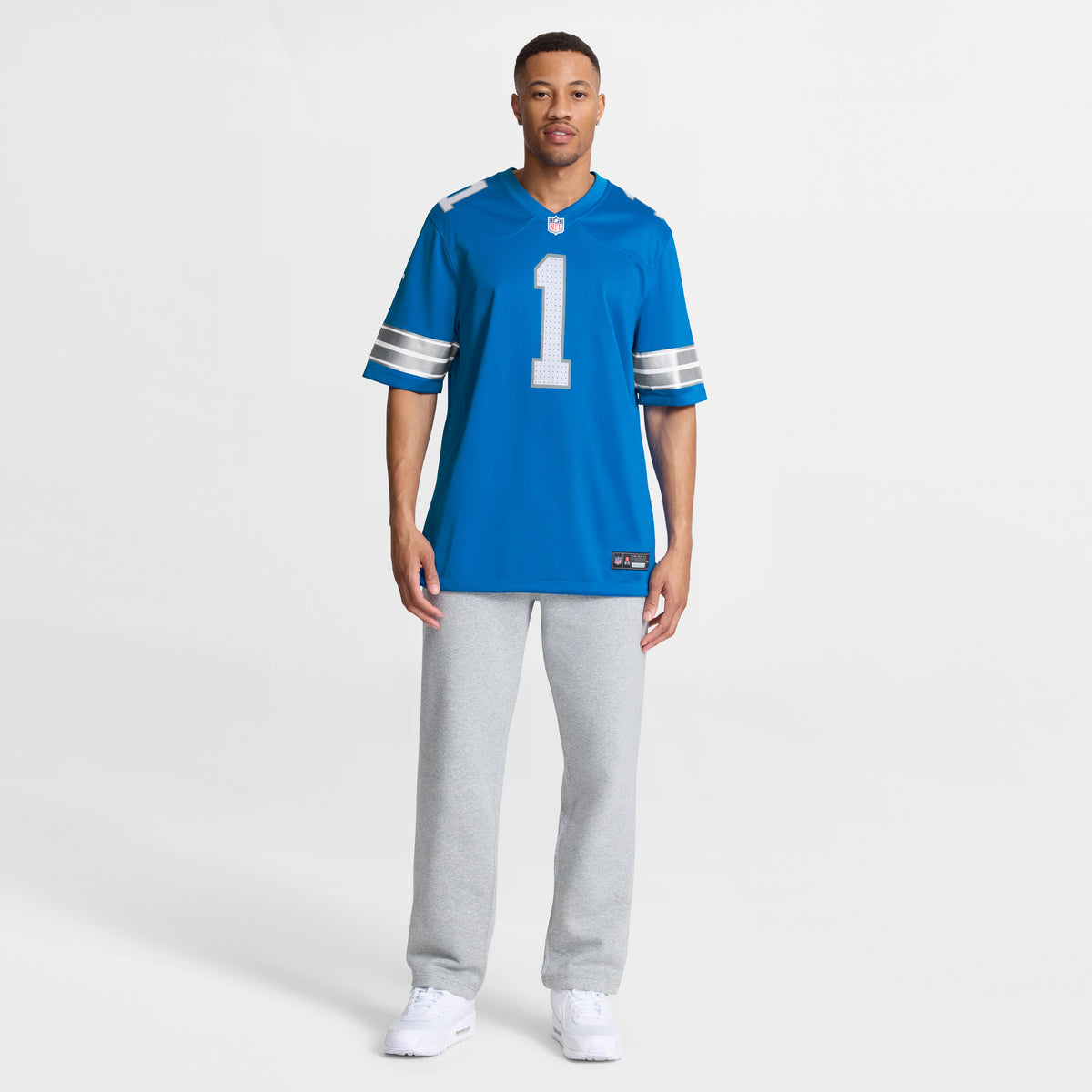 Men's Detroit Lions Jameson Williams Nike Blue Game Player Jersey