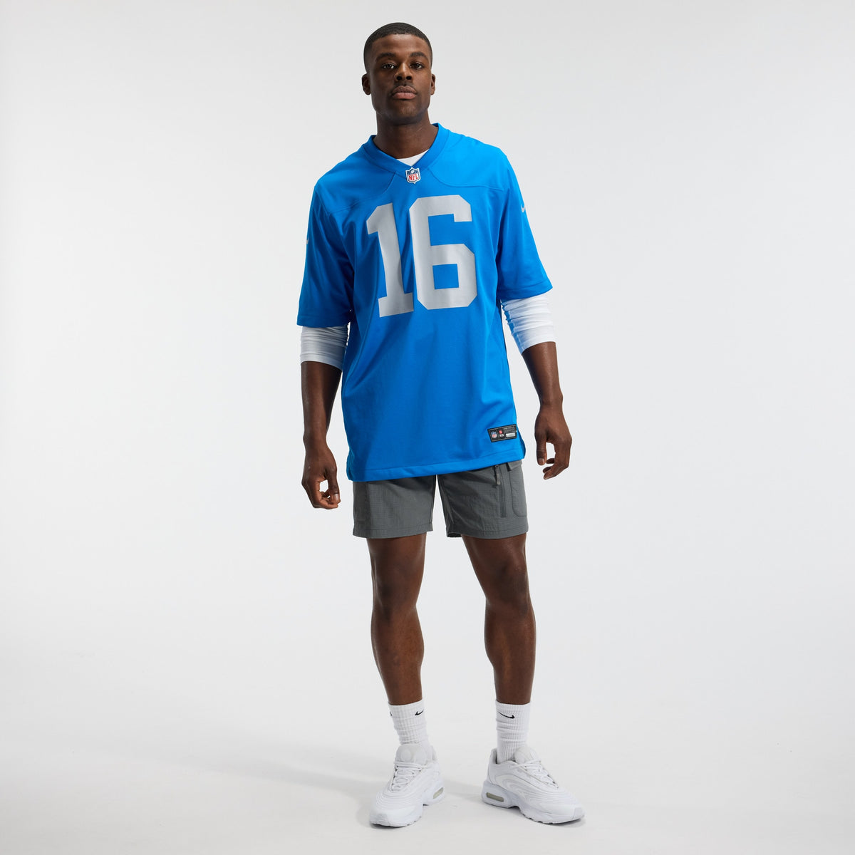 Men's Detroit Lions Jared Goff Nike Blue Alternate Game Jersey