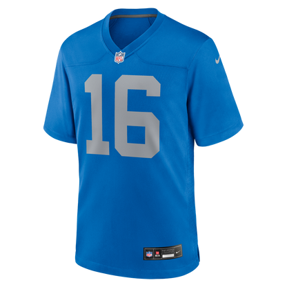 Men's Detroit Lions Jared Goff Nike Blue Alternate Game Jersey