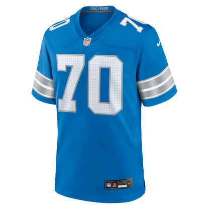 Men's Detroit Lions Juice Scruggs Nike Blue Team Game Jersey