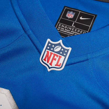 Men's Detroit Lions Juice Scruggs Nike Blue Team Game Jersey