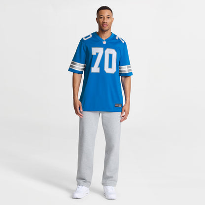 Men's Detroit Lions Juice Scruggs Nike Blue Team Game Jersey