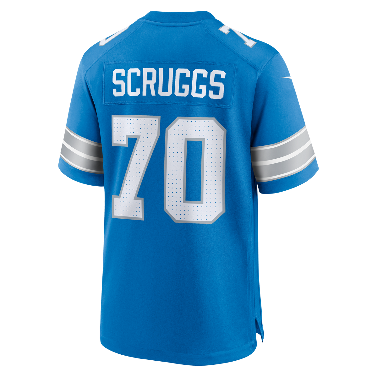 Men's Detroit Lions Juice Scruggs Nike Blue Team Game Jersey