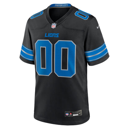 Men's Detroit Lions Nike Black Alternate Custom Game Jersey