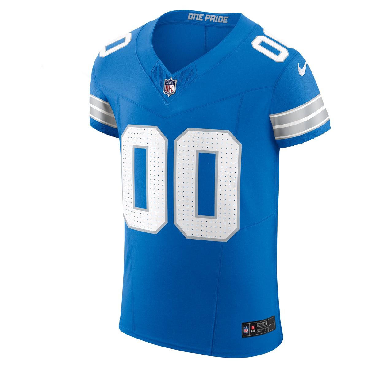Men's Detroit Lions Nike Blue Team Vapor F.U.S.E. Elite Custom Jersey