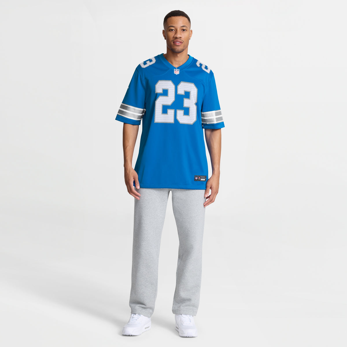 Men's Detroit Lions Rock Ya-Sin Nike Blue Team Game Jersey