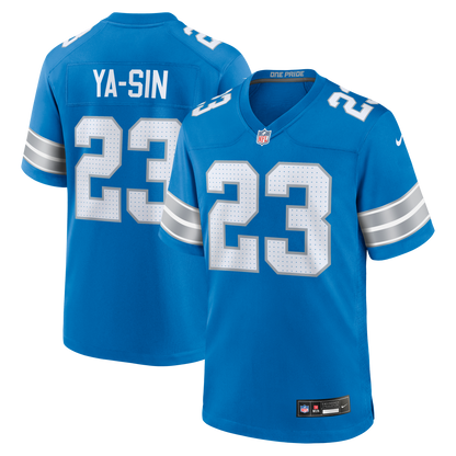 Men's Detroit Lions Rock Ya-Sin Nike Blue Team Game Jersey