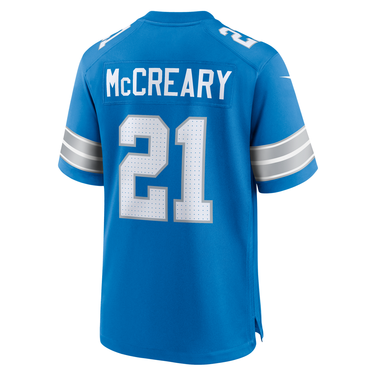 Men's Detroit Lions Roger McCreary Nike Blue Team Game Jersey