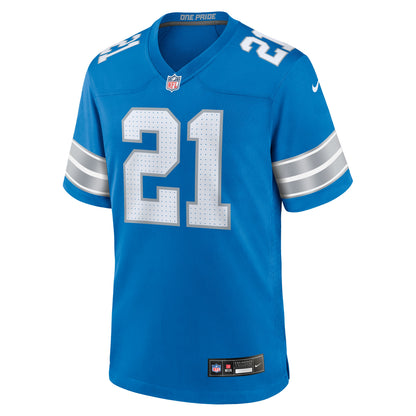 Men's Detroit Lions Roger McCreary Nike Blue Team Game Jersey