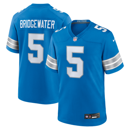 Men's Detroit Lions Teddy Bridgewater Nike Blue Team Game Jersey