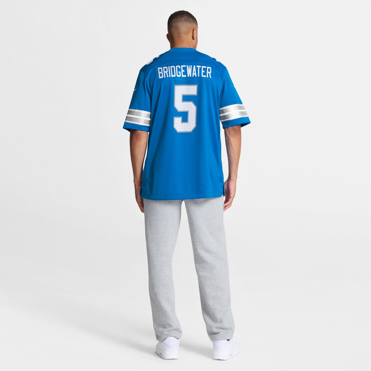 Men's Detroit Lions Teddy Bridgewater Nike Blue Team Game Jersey