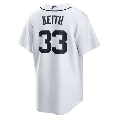 Men's Detroit Tigers Colt Keith Nike White Home Replica Jersey