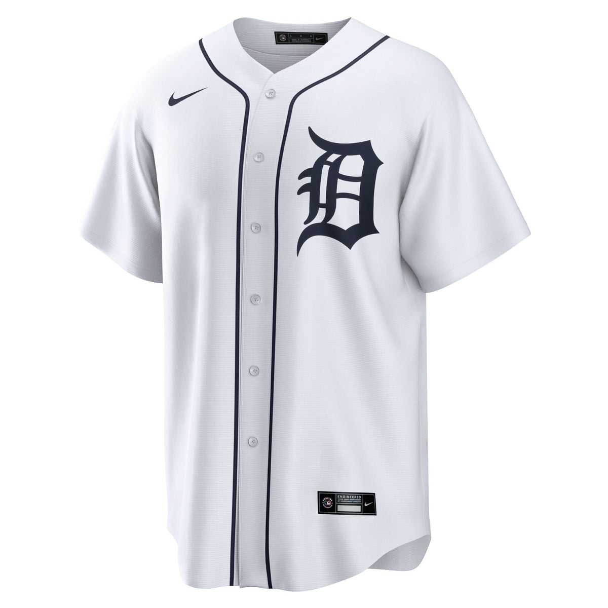 Men's Detroit Tigers Javier Baez Nike White Home Replica Player Jersey