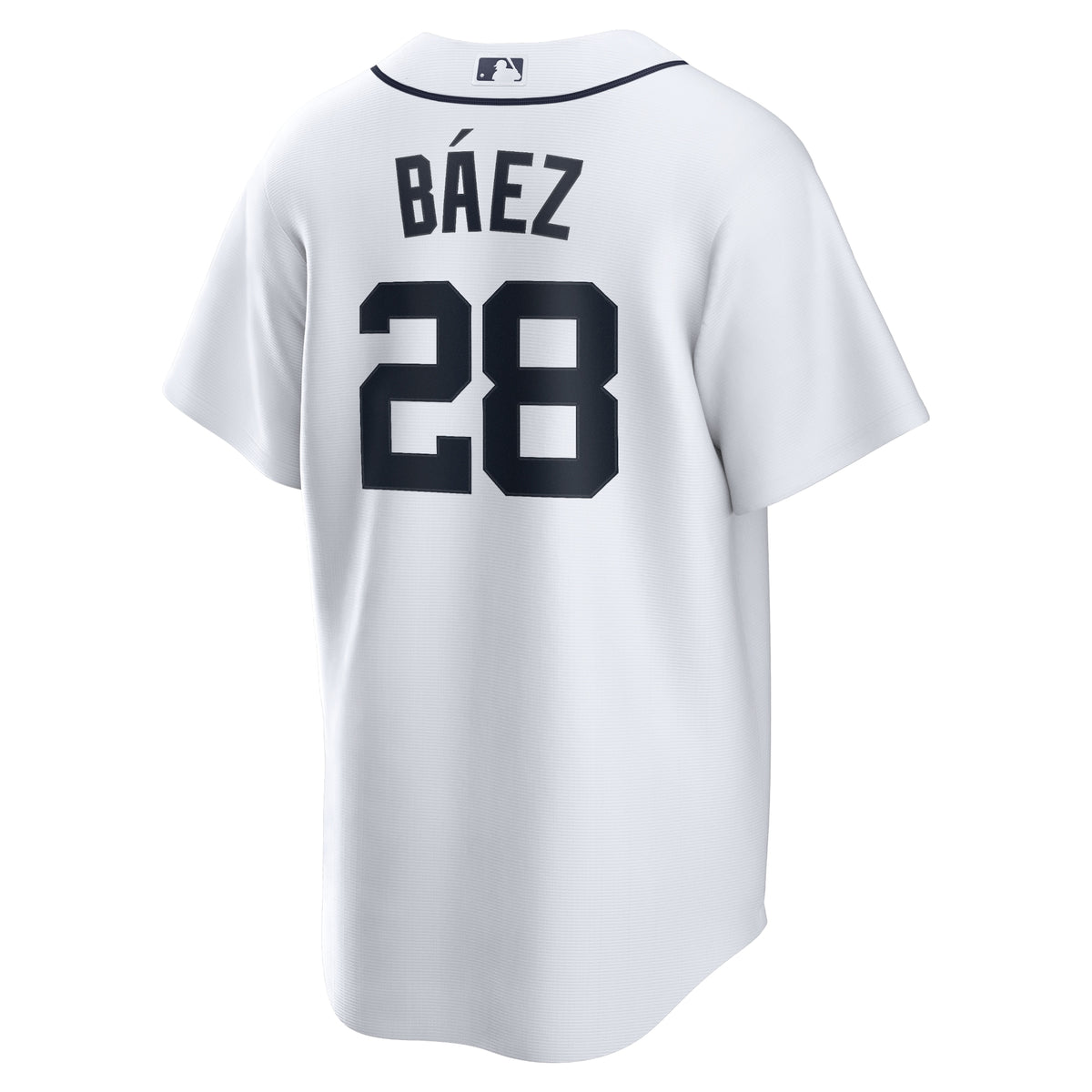 Men's Detroit Tigers Javier Baez Nike White Home Replica Player Jersey