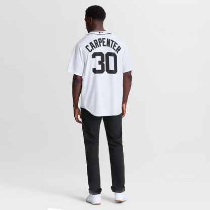 Men's Detroit Tigers Kerry Carpenter Nike White Home Replica Jersey