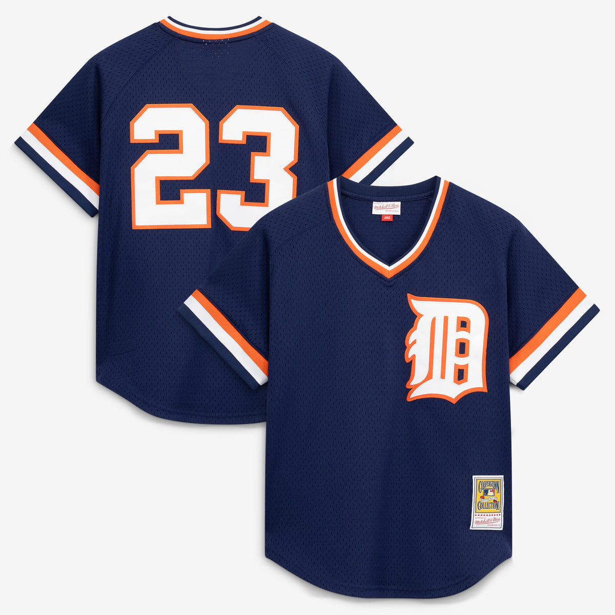 Men's Detroit Tigers Kirk Gibson Mitchell & Ness Navy Authentic Batting Practice Jersey