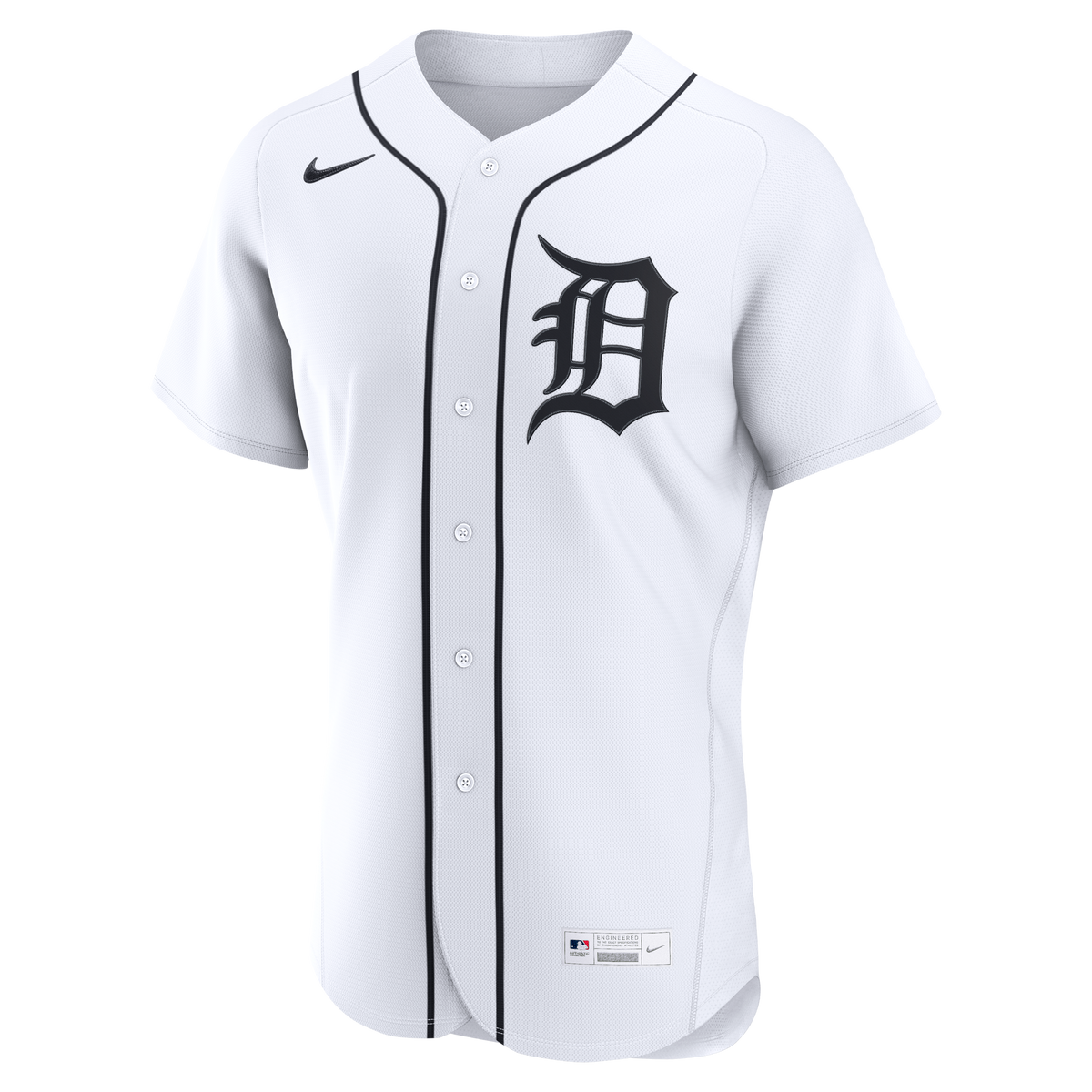Men's Detroit Tigers Nike White Home Authentic Custom Jersey