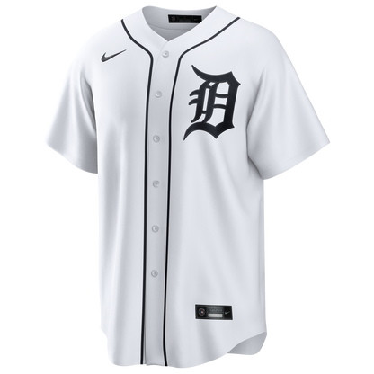 Men's Detroit Tigers Nike White Home Replica Jersey