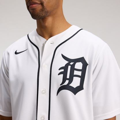 Men's Detroit Tigers Nike White Home Replica Jersey