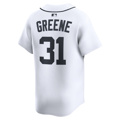 Men's Detroit Tigers Riley Greene Nike White Home Limited Player Jersey