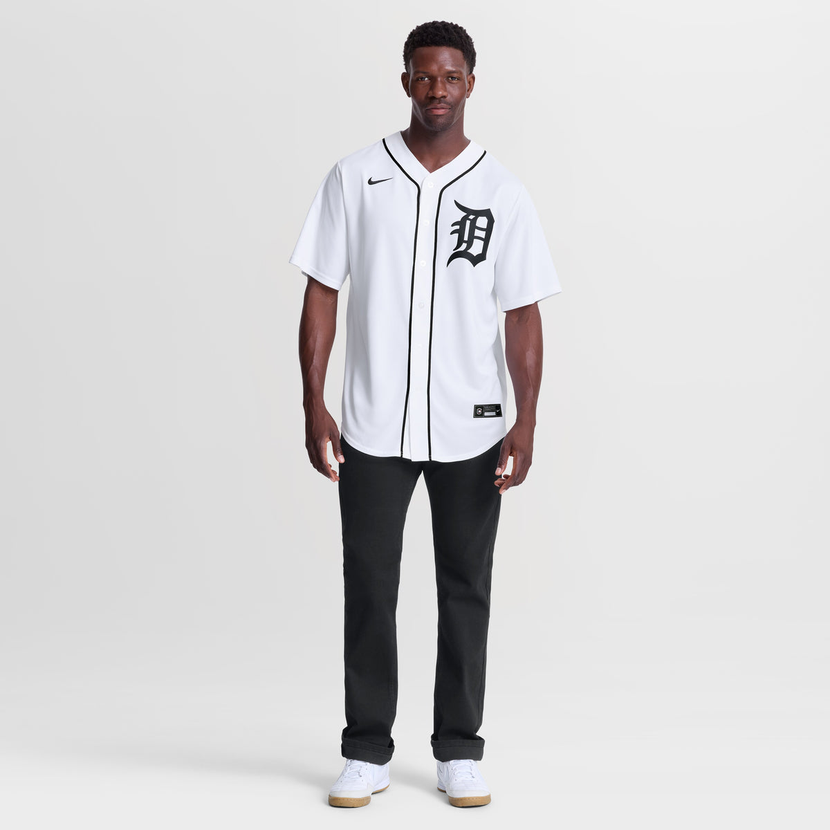 Men's Detroit Tigers Riley Greene Nike White Home Replica Jersey