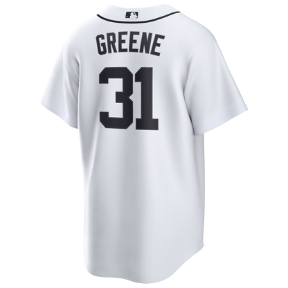 Men's Detroit Tigers Riley Greene Nike White Home Replica Jersey