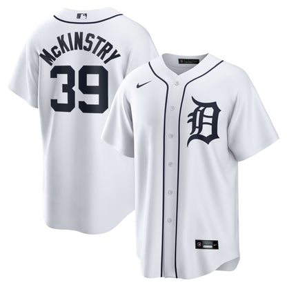 Men's Detroit Tigers Zach McKinstry Nike White Home Replica Jersey