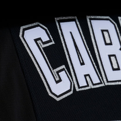 Men's Florida Marlins Miguel Cabrera Mitchell & Ness Black 2003 Cooperstown Mesh Batting Practice Button-Up Jersey