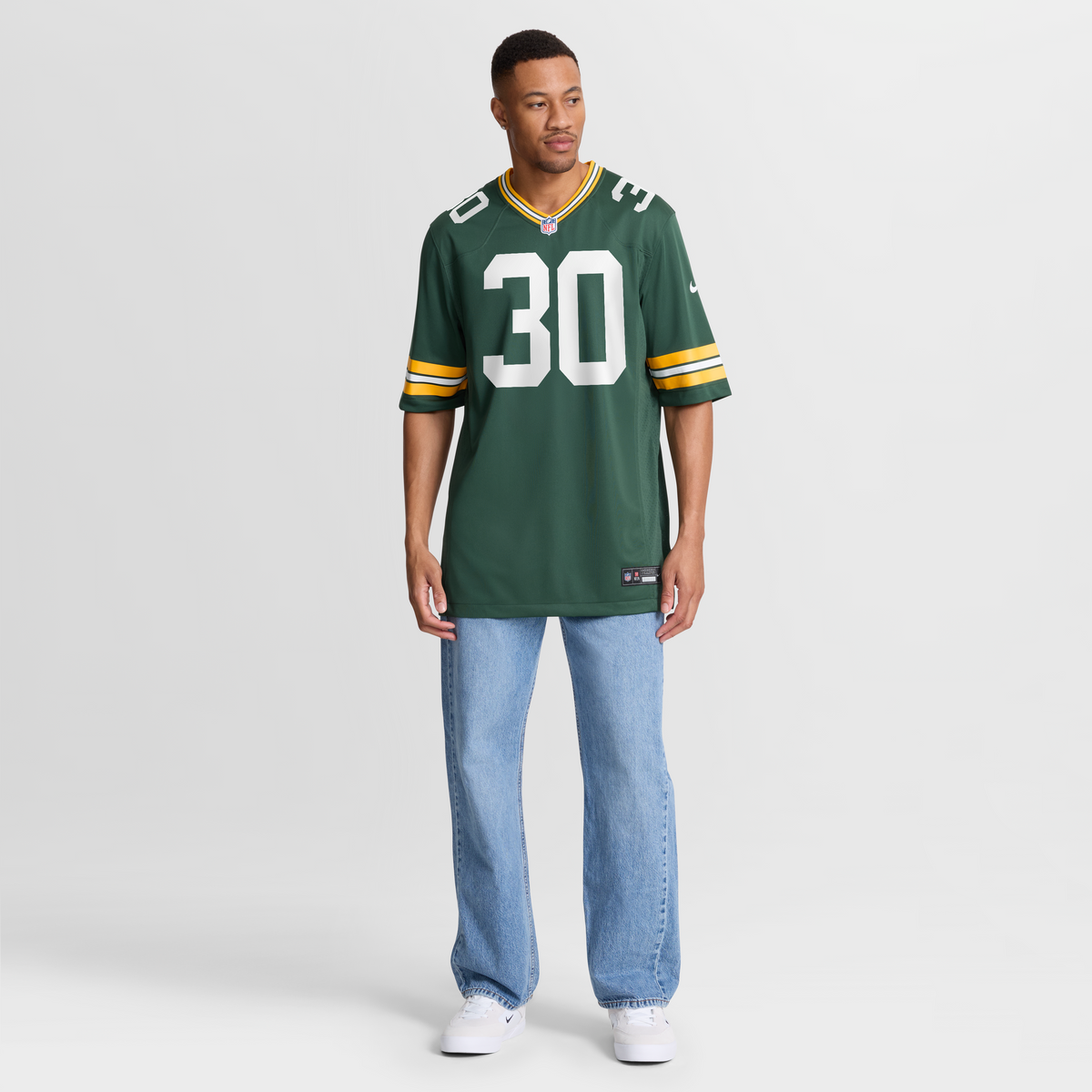 Men's Green Bay Packers Chris Brooks Nike Green Team Game Jersey