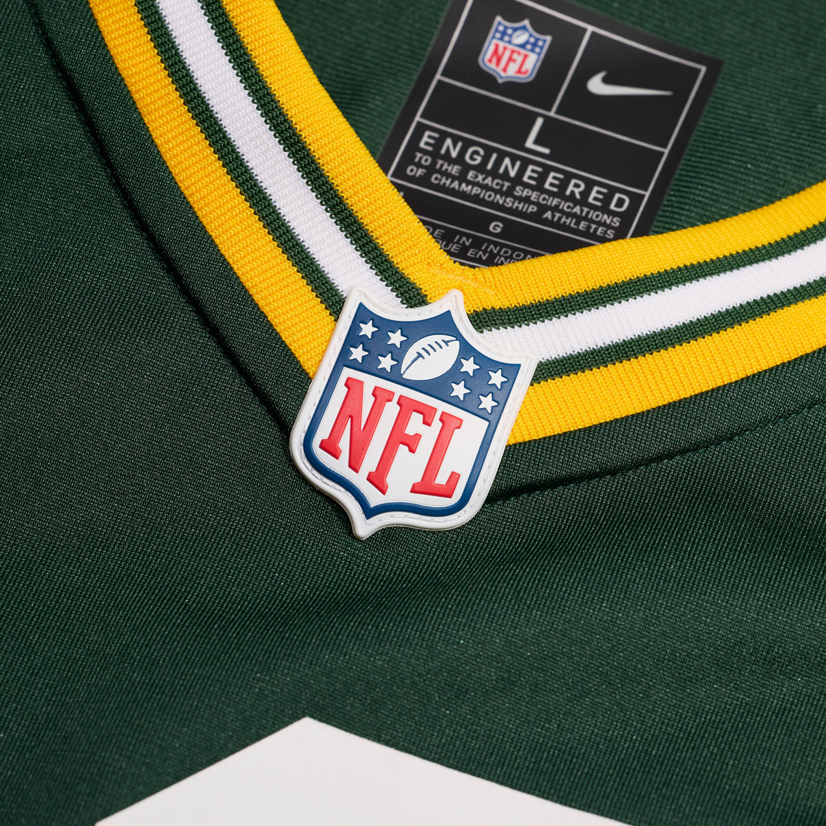 Men's Green Bay Packers Chris Brooks Nike Green Team Game Jersey