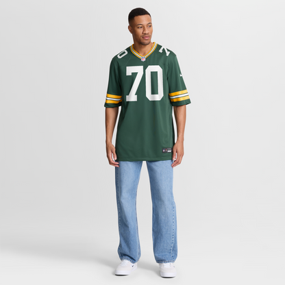 Men's Green Bay Packers Darian Kinnard Nike Green Team Game Jersey