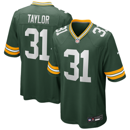 Men's Green Bay Packers Jim Taylor Nike Green Game Retired Player Jersey