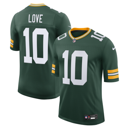 Men's Green Bay Packers Jordan Love Nike Green Vapor Untouchable Stitched Limited Jersey