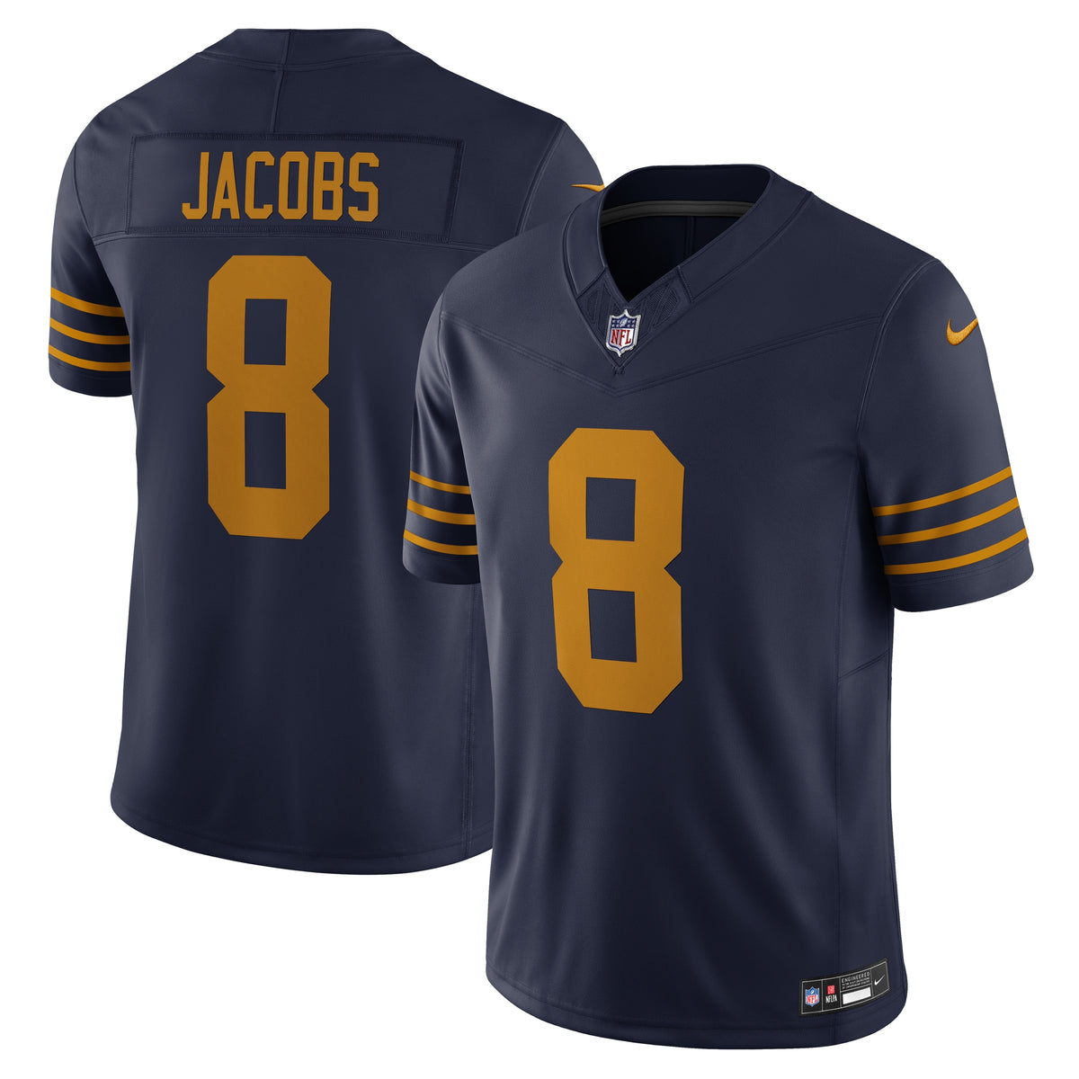 Men's Green Bay Packers Josh Jacobs Nike Navy The 1923 Classic Vapor F.U.S.E. Limited Jersey