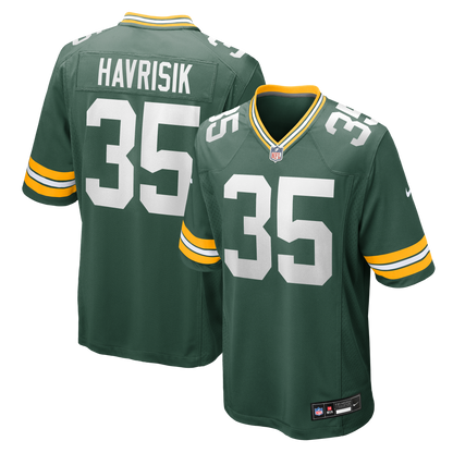Men's Green Bay Packers Lucas Havrisik Nike Green Team Game Jersey