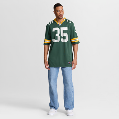 Men's Green Bay Packers Lucas Havrisik Nike Green Team Game Jersey
