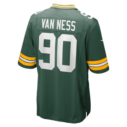 Men's Green Bay Packers Lukas Van Ness Nike Green Game Jersey