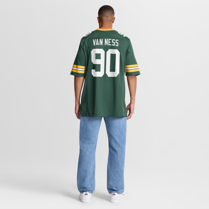 Men's Green Bay Packers Lukas Van Ness Nike Green Game Jersey