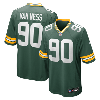 Men's Green Bay Packers Lukas Van Ness Nike Green Game Jersey