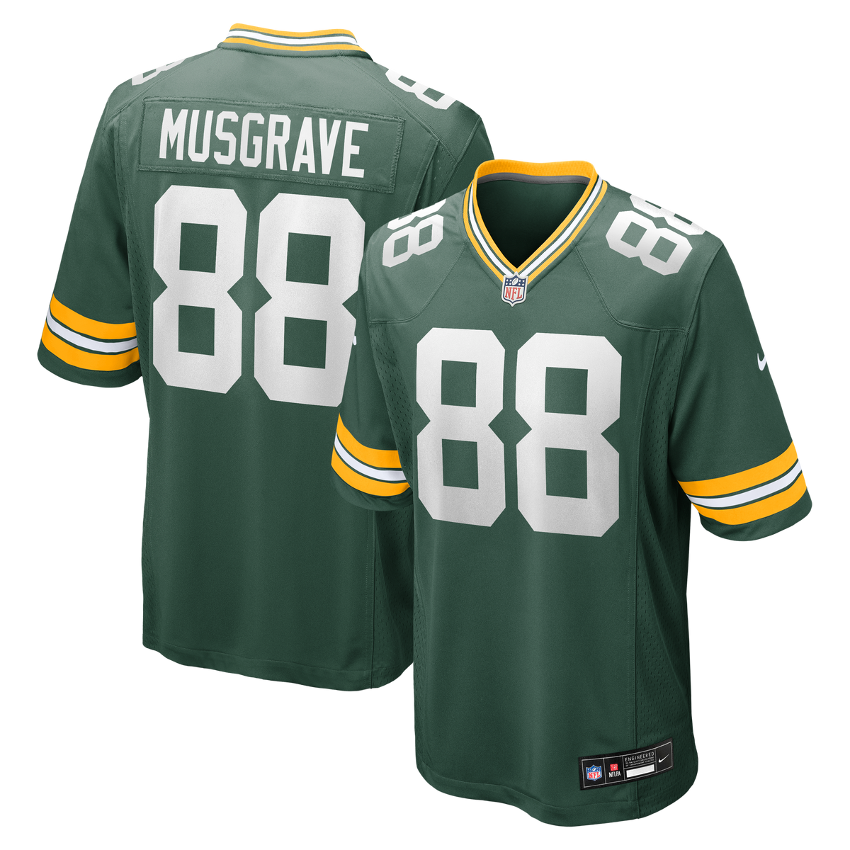 Men's Green Bay Packers Luke Musgrave Nike Green Game Jersey