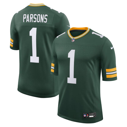 Men's Green Bay Packers Micah Parsons Nike Green Vapor Untouchable Stitched Limited Jersey