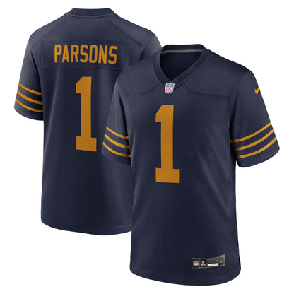 Men's Green Bay Packers Micah Parsons Nike Navy The 1923 Classic Game Jersey