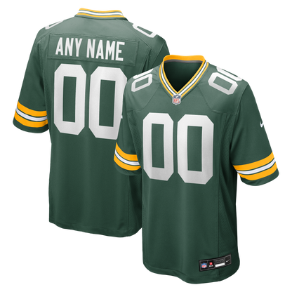 Men's Green Bay Packers Nike Green Custom Game Jersey
