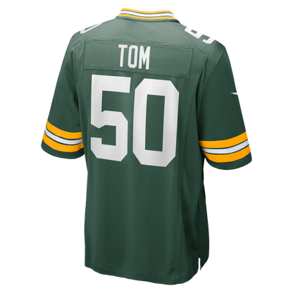 Men's Green Bay Packers Zach Tom Nike Green Game Player Jersey