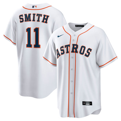Men's Houston Astros Cam Smith Nike White Home Replica Jersey