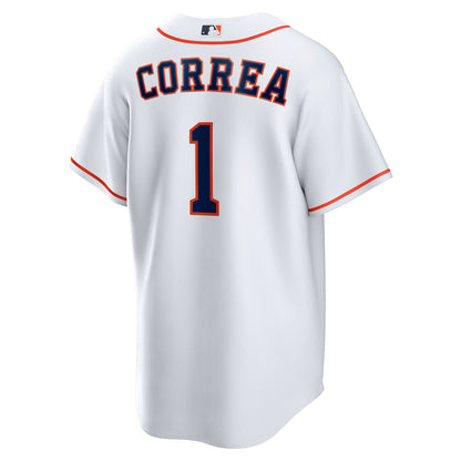Men's Houston Astros Carlos Correa Nike White Home Replica Jersey