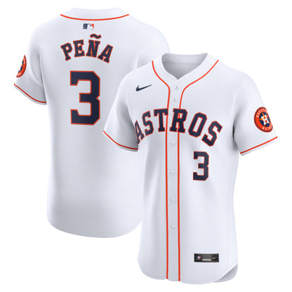 Men's Houston Astros Jeremy Peí±a Nike White Home Elite Player Jersey
