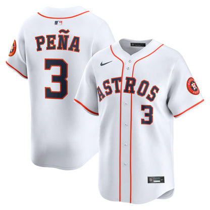 Men's Houston Astros Jeremy Peí±a Nike White Home Limited Player Jersey