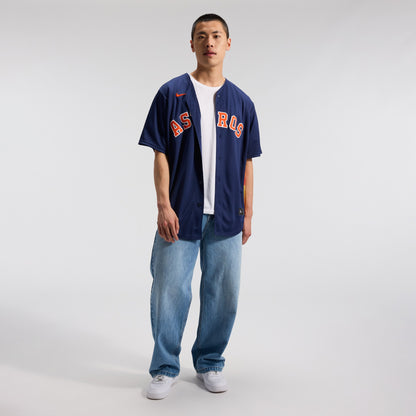 Men's Houston Astros Jose Altuve Nike Navy Alternate 2 Replica Jersey