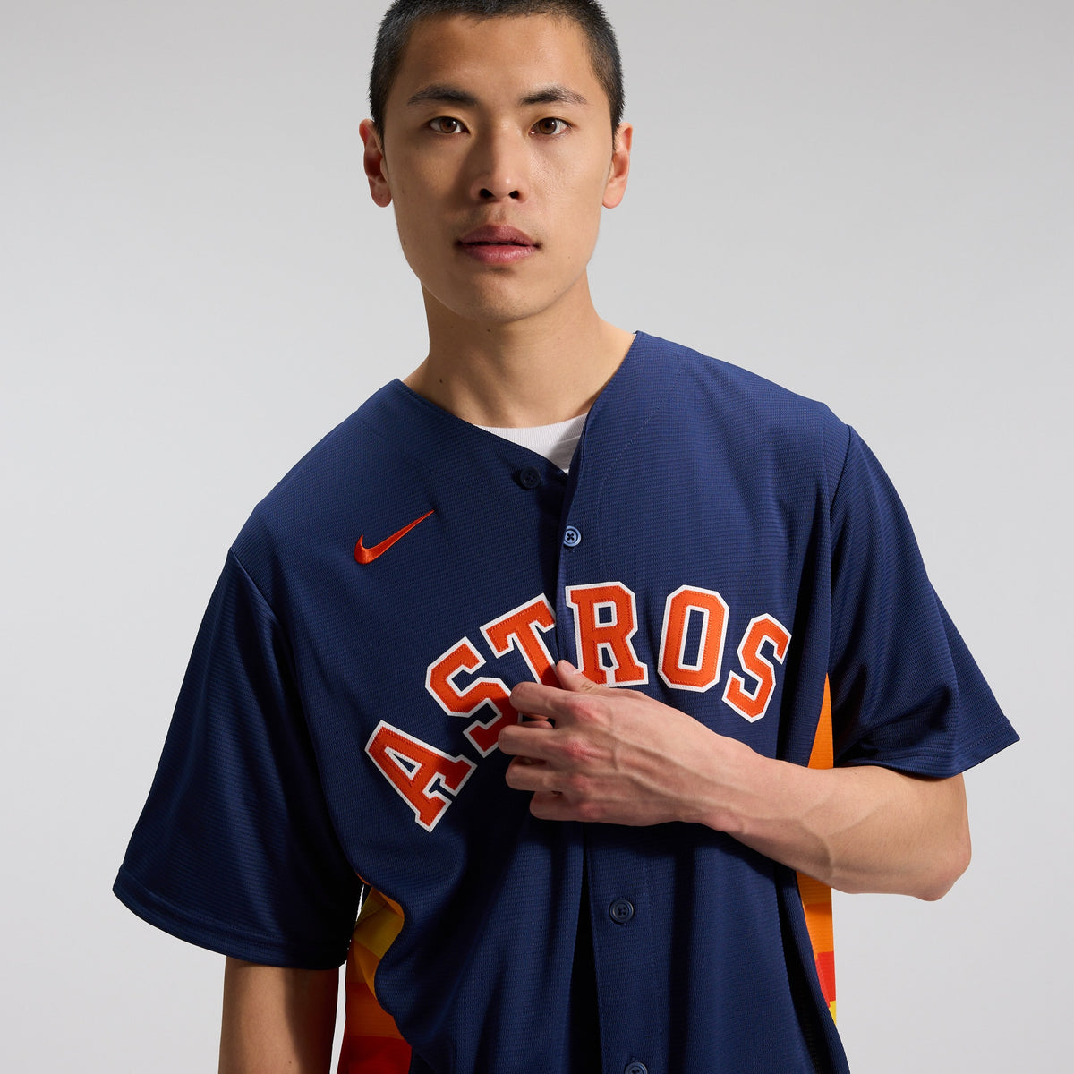 Men's Houston Astros Jose Altuve Nike Navy Alternate 2 Replica Jersey